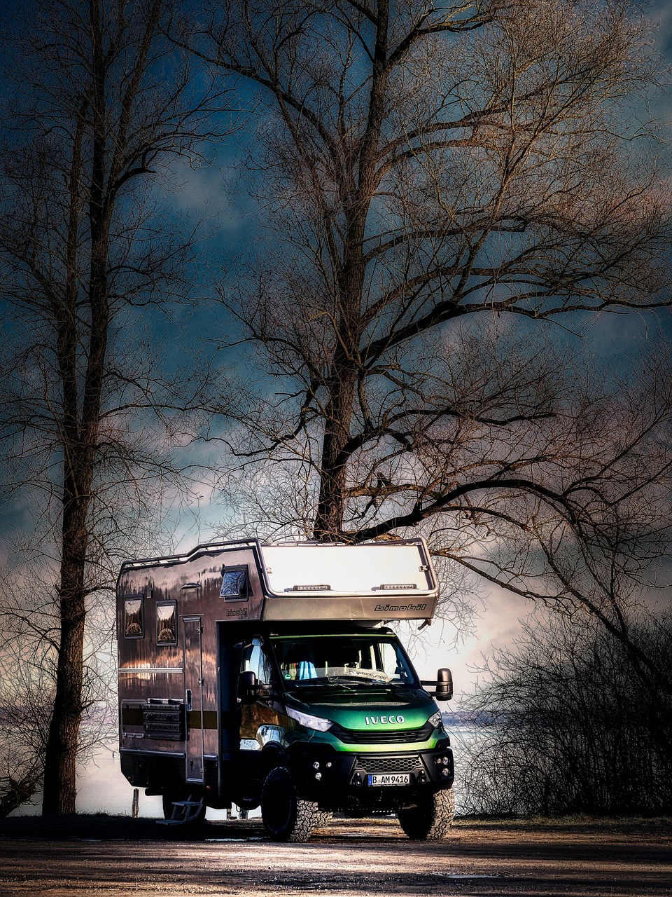 camper, camper van, caravan, camping, park, lake, eve, trees, nature, camper, camper van, camper van, camper van, camper van, camper van, camping